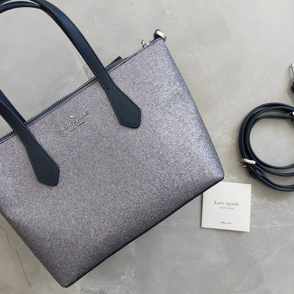 Kate Spade Silver and Black Women's Bag